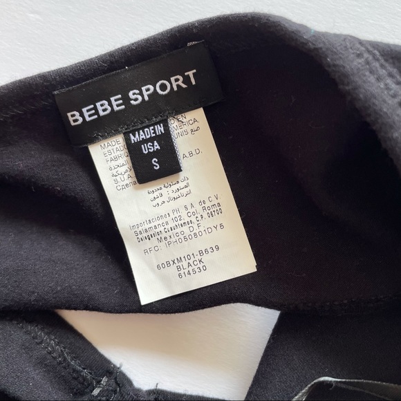 BEBE sport black halter bandeau - Picture 3 of 3